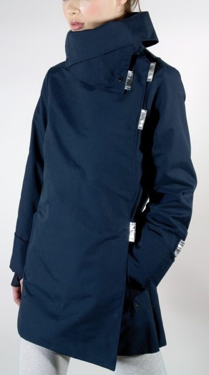 Twiggy navy blue / silver waterproof winter coat