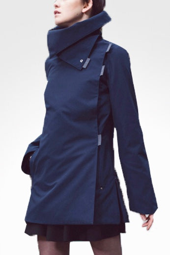 Twiggy navy blue / anthracite waterproof winter coat