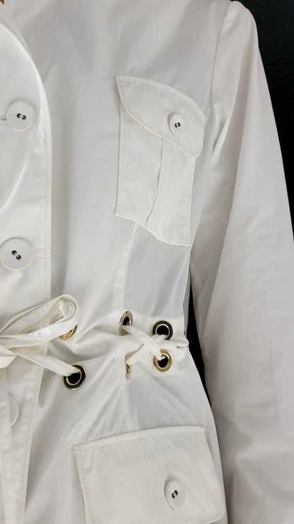 The chic Saharan white Safari Jacket