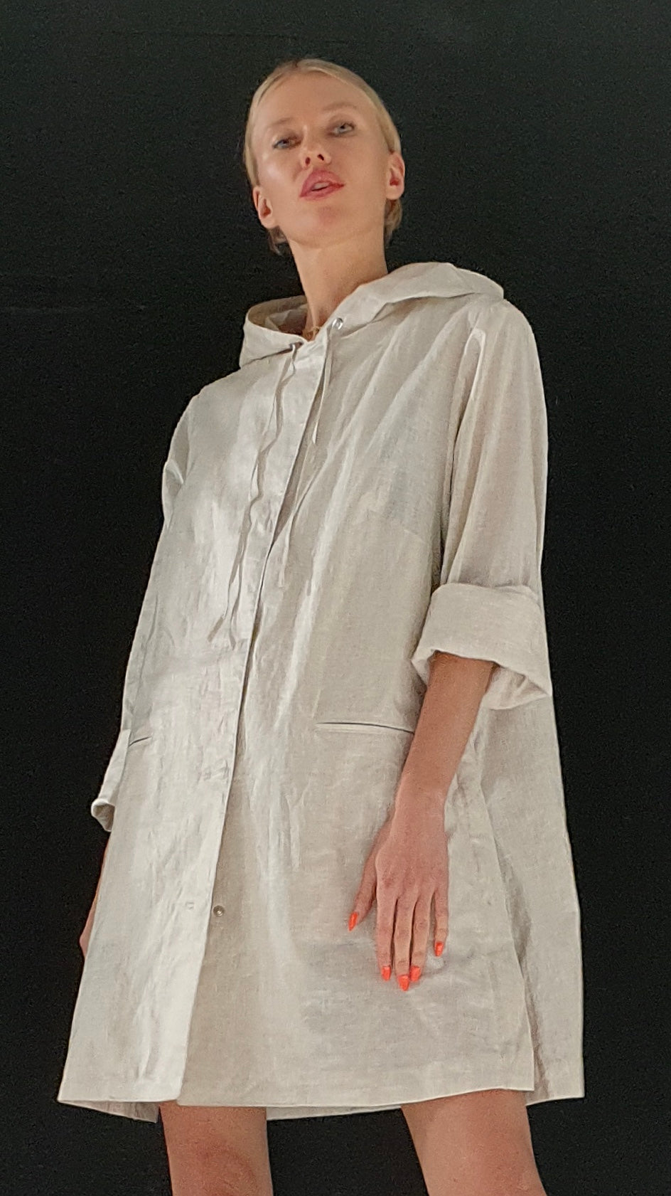 The BECOOL sand waterproof linen summer raincoat