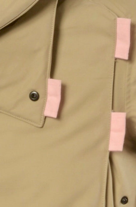 Twiggy beige / pink waterproof winter coat