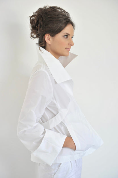 Audrey waterproof white jacket