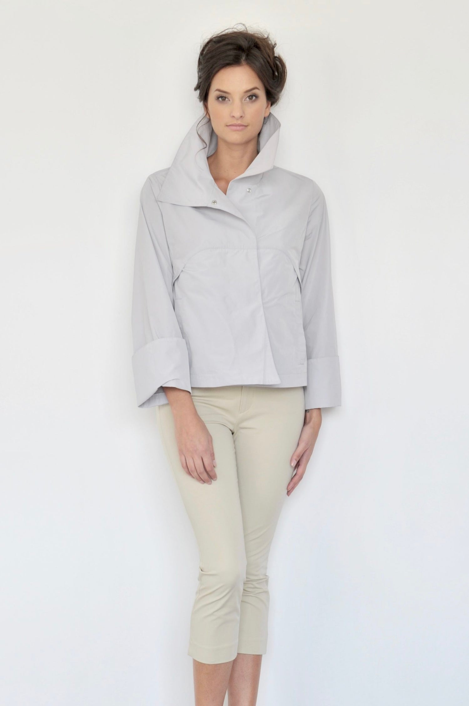 Audrey waterproof icy grey jacket