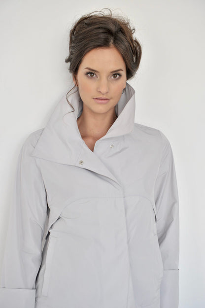 Audrey waterproof icy grey jacket