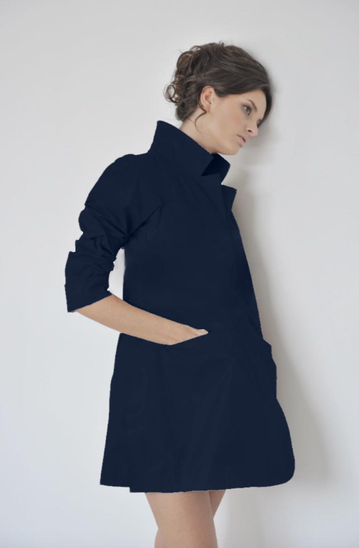 SALINE DARK NAVY SUMMER COAT