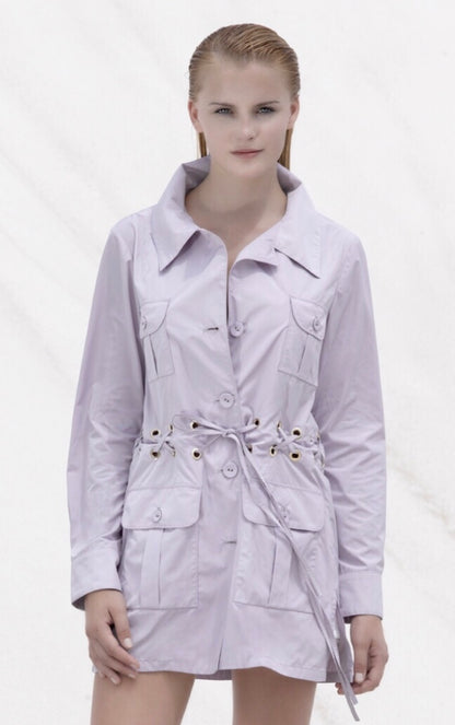 The chic Saharan lilac Safari Jacket