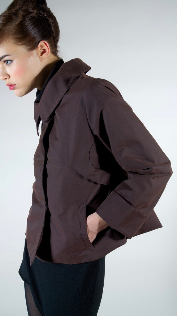 Audrey waterproof coffee bean jacket