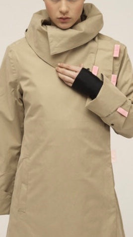 Twiggy beige / pink waterproof winter coat