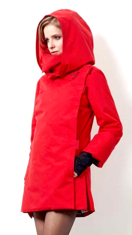 Twiggy F1 red waterproof winter coat