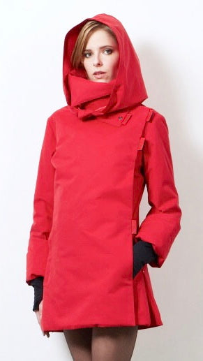 Twiggy F1 red waterproof winter coat