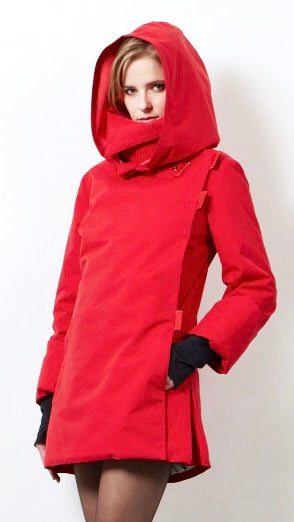 Twiggy F1 red waterproof winter coat